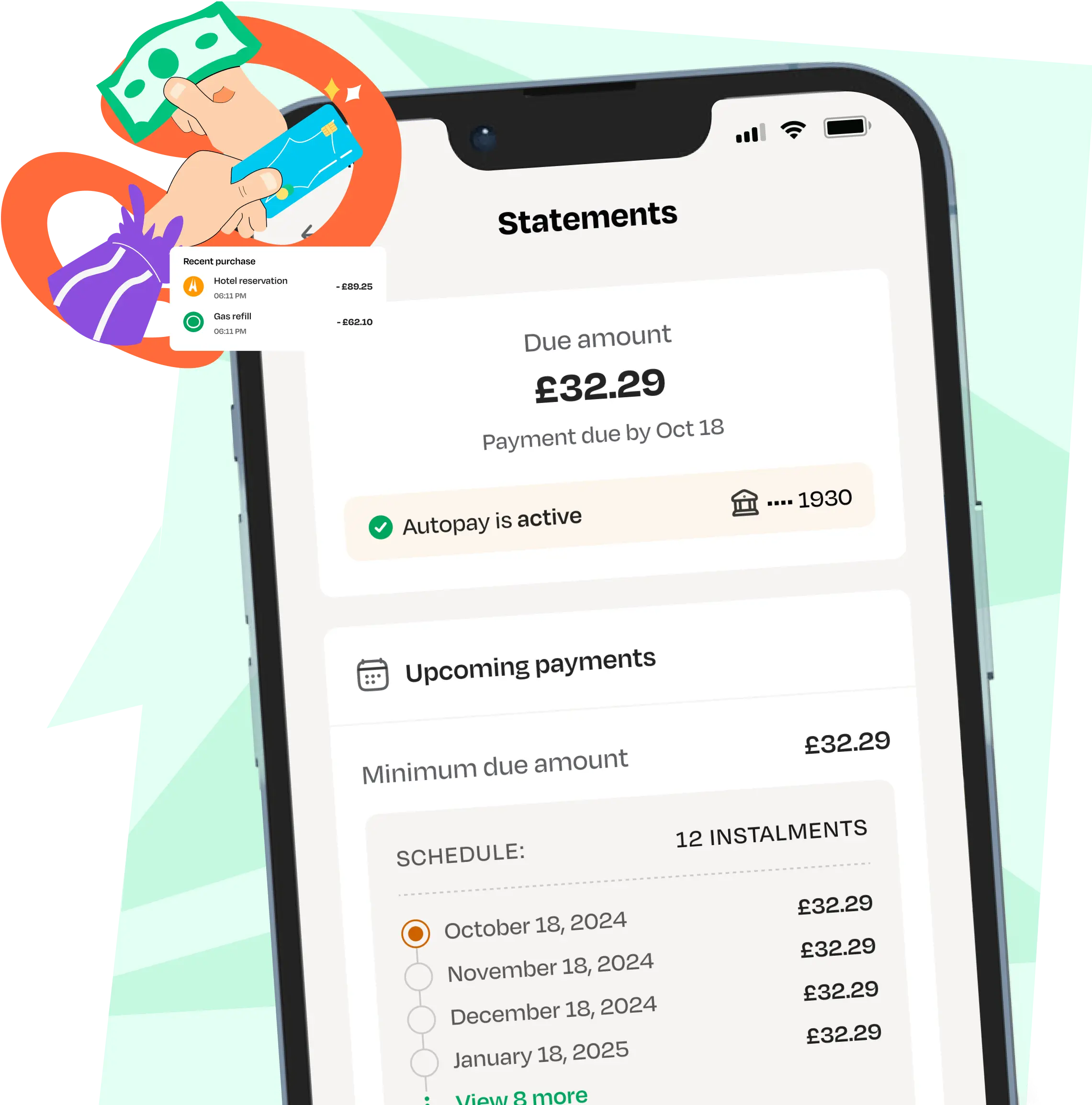 4 个月轻松分期付款计划