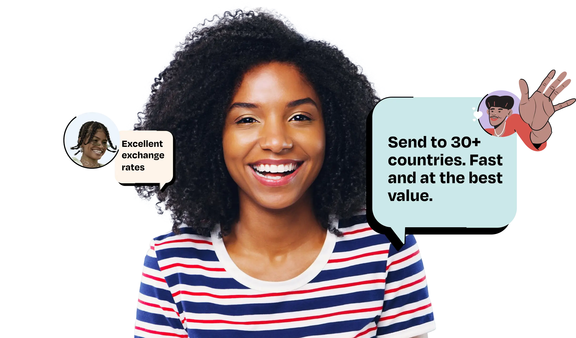 LemFi mobile app home page and send money page with lightening and star icon