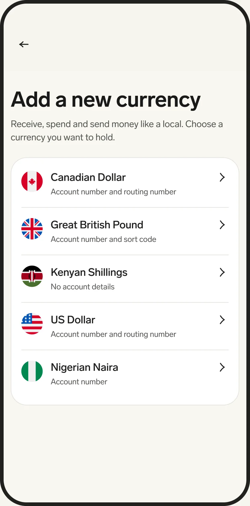 Add new currency